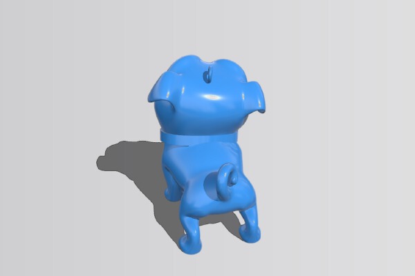 Dog shaped keychain | 3d print model