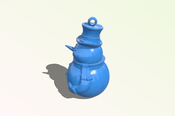 Snowman keychain | 3d print model