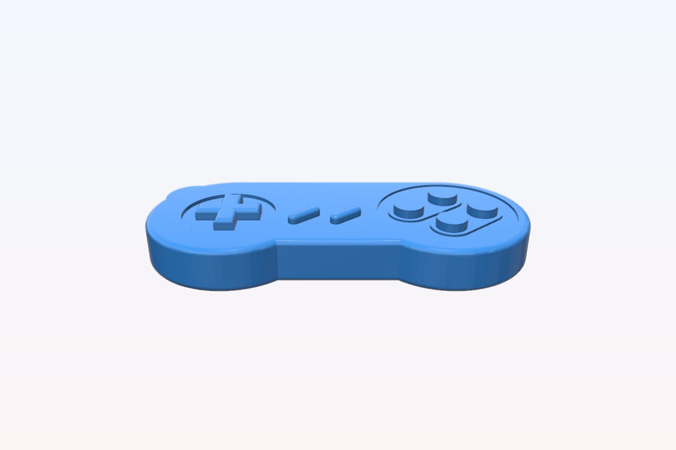 SNES Controller Keychain
