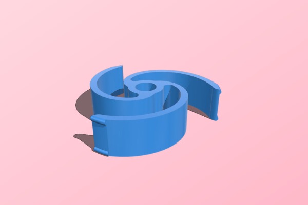 Spiral filament spool holder_hub | 3d print model