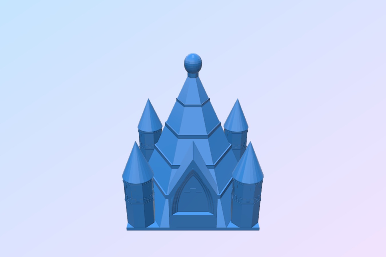 Gothic Rooftop 4" x 4" for 25_28mm Fantasy Buildings