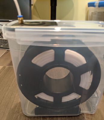 Filament & Hygrometer Cap for Chef's Path Cereal Container | 3d print model