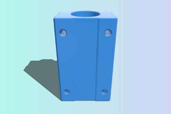 SCS-12LUU Pillow Block Bearing | 3d print model