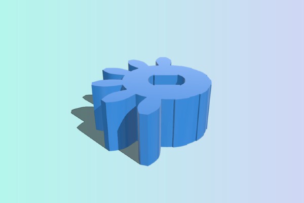 Modified pinon gear for autostryfe kit. | 3d print model