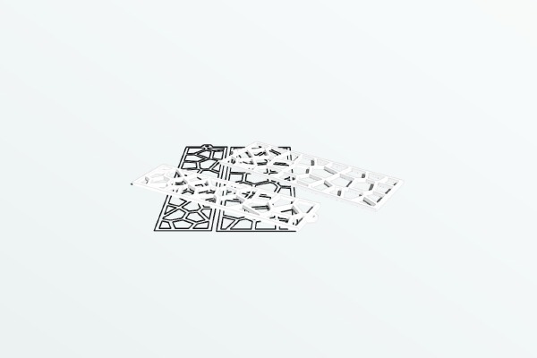 Voronoi Bookmarks | 3d print model