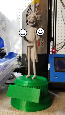 Trophy Base for 1" x 3" Plate, 2 versions (With STEP file) | 3d print model