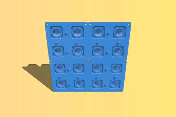 Sparkfun 4x4 Button Pad | 3d print model