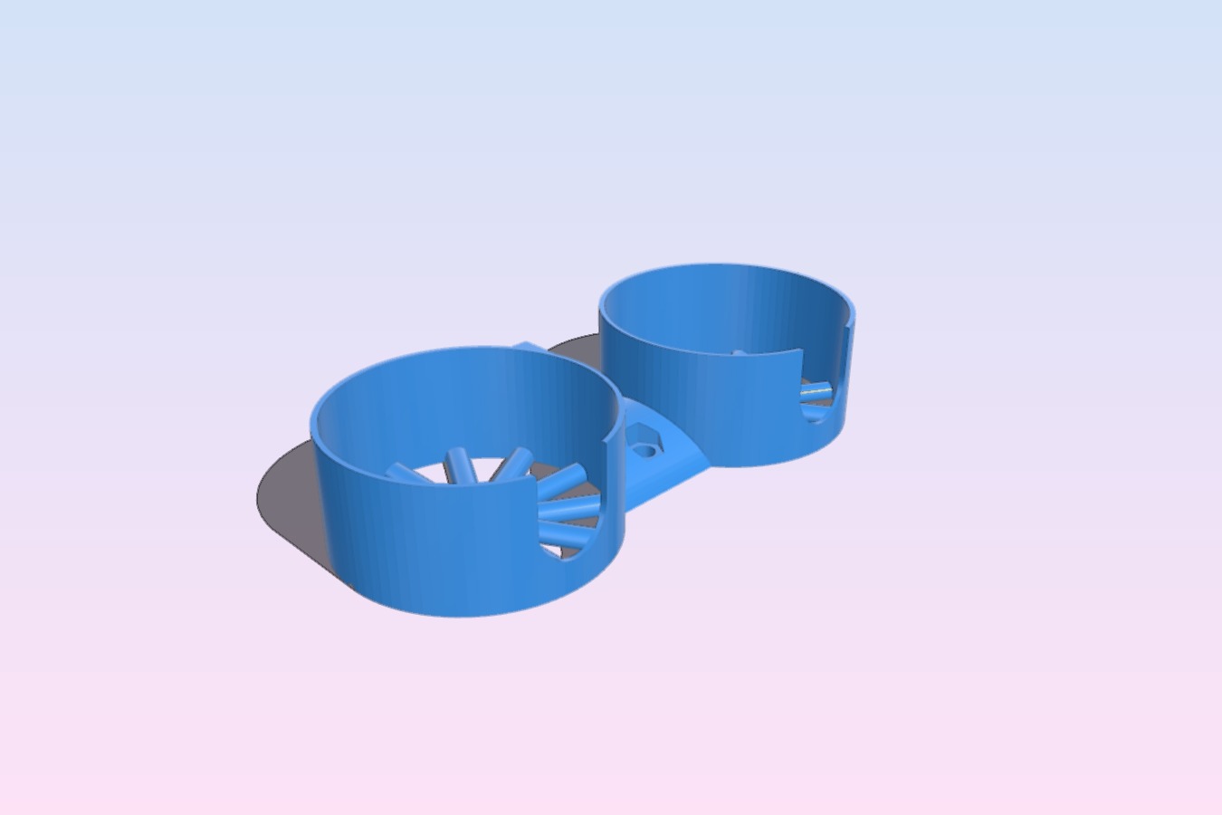 Double Cup Holder for a Porch Swing