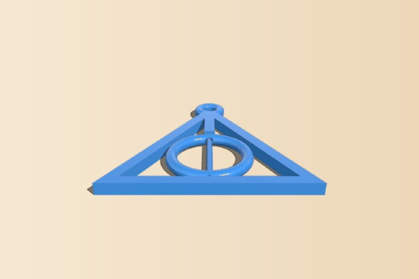 Harry Potter's Deathly Hallows (spinning) | 3d print model