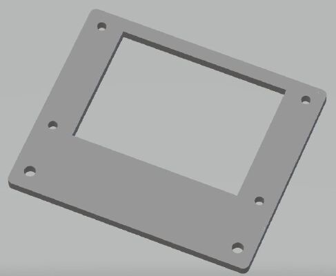 3D Printer (FLSun Cube, ...) Makerbase Touch Screen Mount MKS TFT32_L V2.0 & V3.0 (Original, redesigned for 3D Printing) | 3d print model