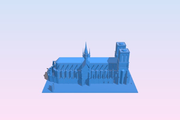 Notre Dame, Paris | 3d print model