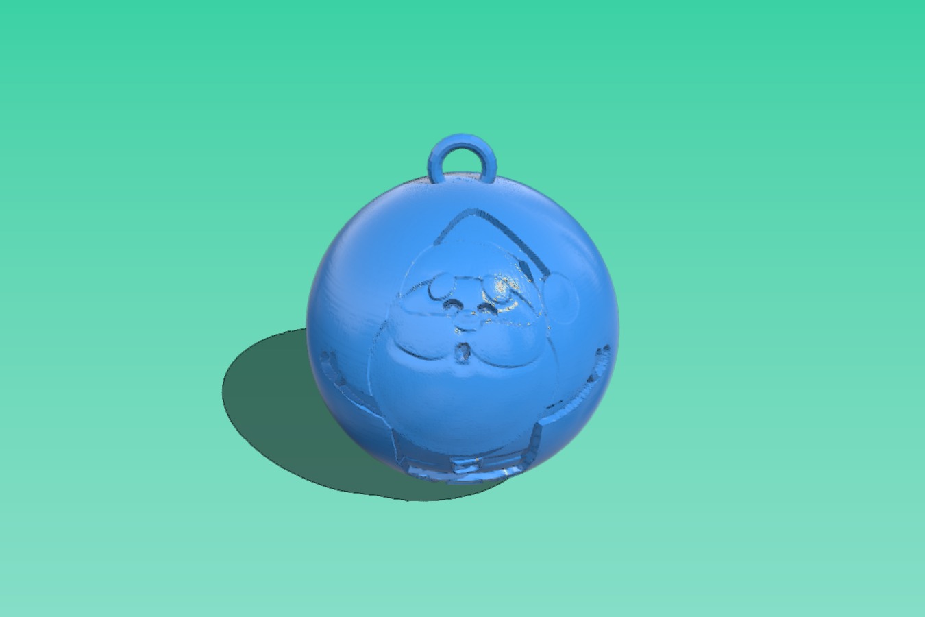 Santa Bauble decoration