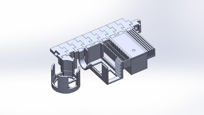 Clampy - A modular desk toolbar extension | 3d print model