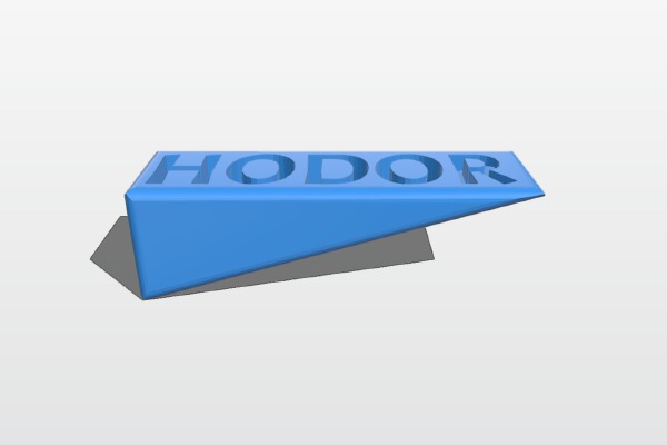 YAHDS - Yet Another Hodor Doorstop | 3d print model