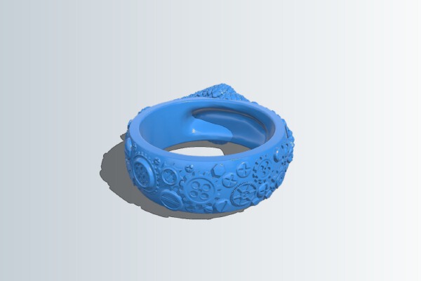 Crocodile ring | 3d print model
