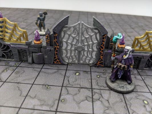 DungeonSticks: Caverns - Drow Web Walls | 3d print model