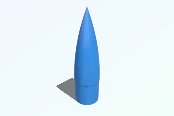 BT50 Nose Cone with Threaded Closure | 3d print model