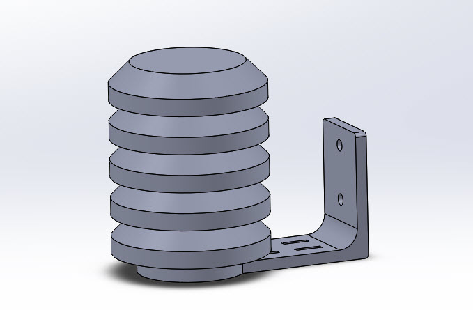 Small Sun Screen (Stevenson Screen) for 1-wire temperature sensors
