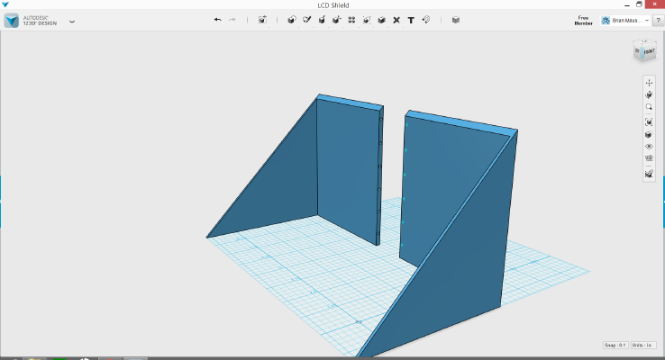 9" LCD Monitor Shield_Shade | 3d print model