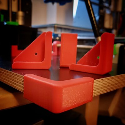 Corner protector for 6,8,10,12,13,15,18,20,21,24, 25mm or 50mm shelfs | 3d print model