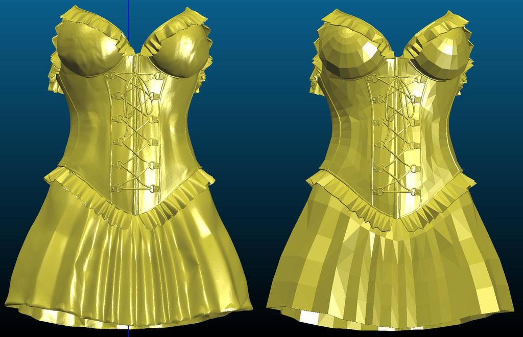 Brianna's corset and boots - Remixed - High-poly version