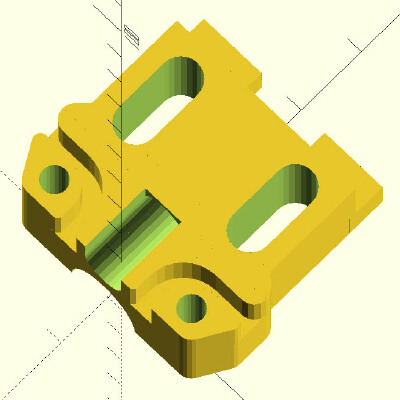 Makerfarm i3v 10" Y-axis belt clamp | 3d print model