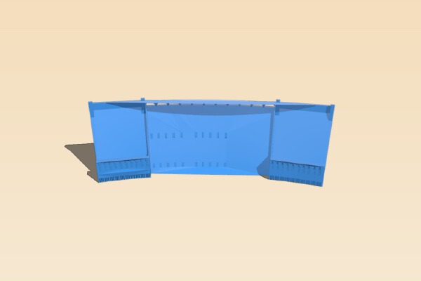 Model Dam (curved) | 3d print model