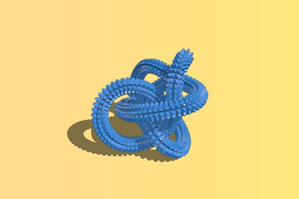 Giant Spiky Perko Knot | 3d print model