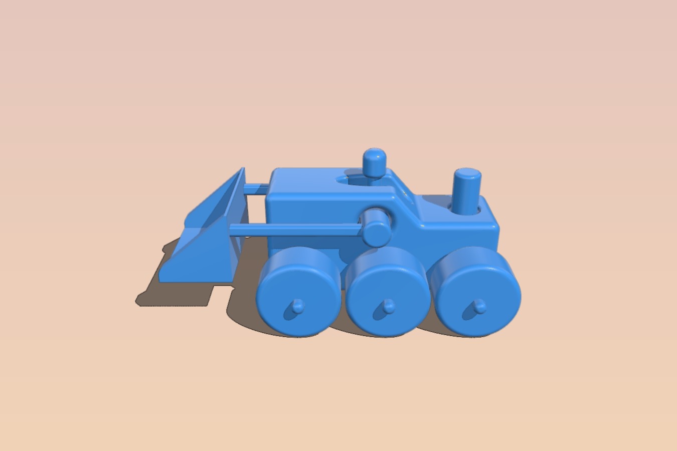 Mechanical toy shovel