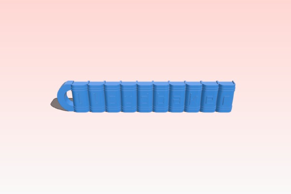 lloyd key ring orange | 3d print model