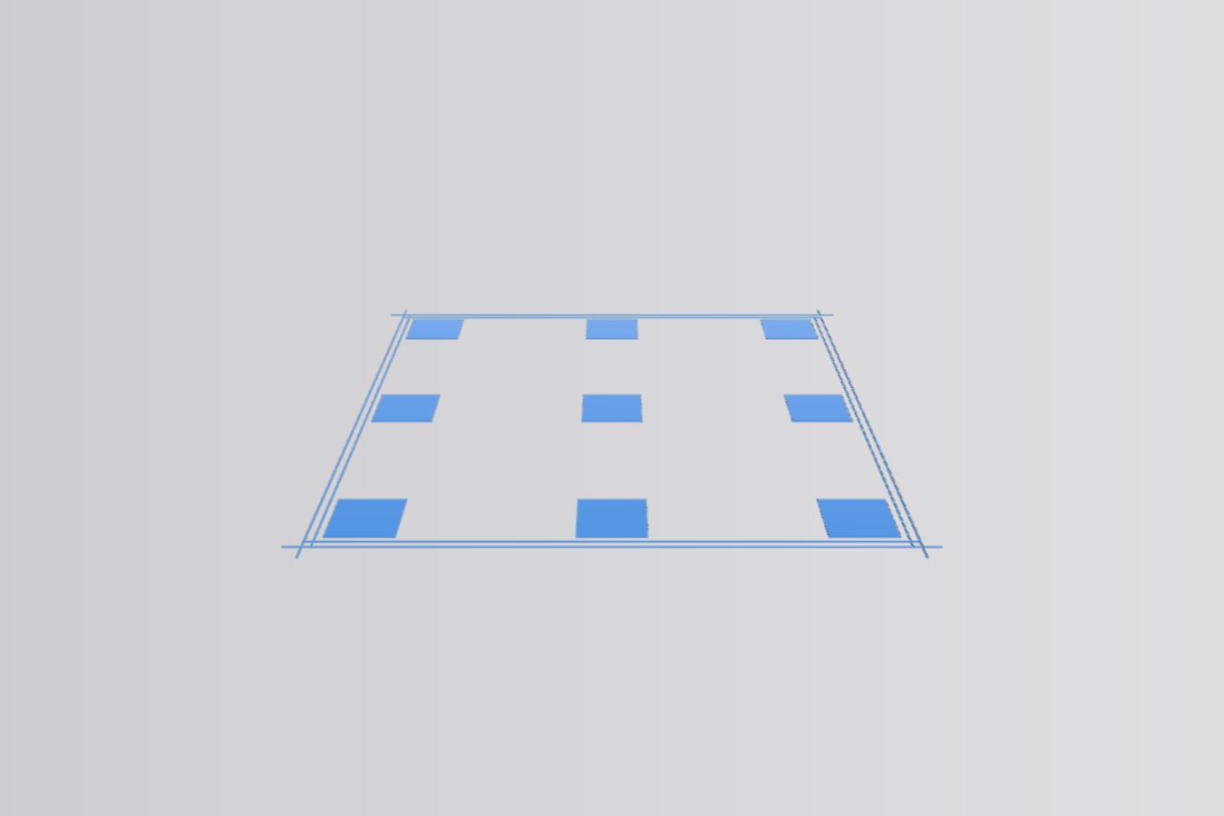 Perfect 1st layers! Ender 3 v2, Ender 3S1, Ender 3S1 Pro - 3x3 Calibration Bed Leveling Squares optimized for Professional firmware with UBL