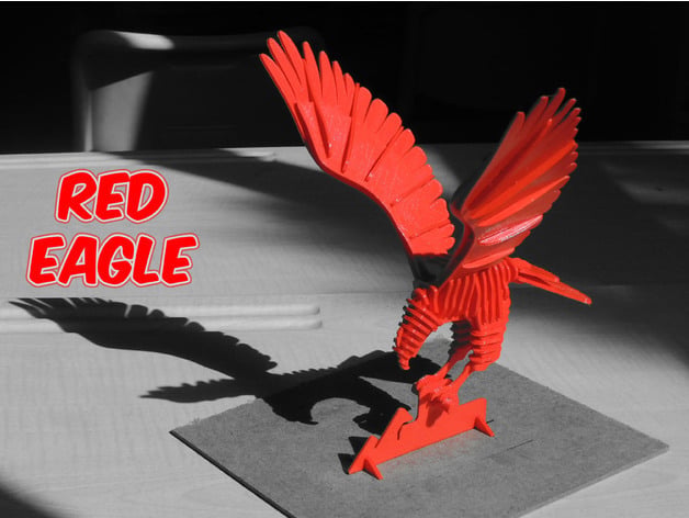 3D PUZZLE : RED EAGLE