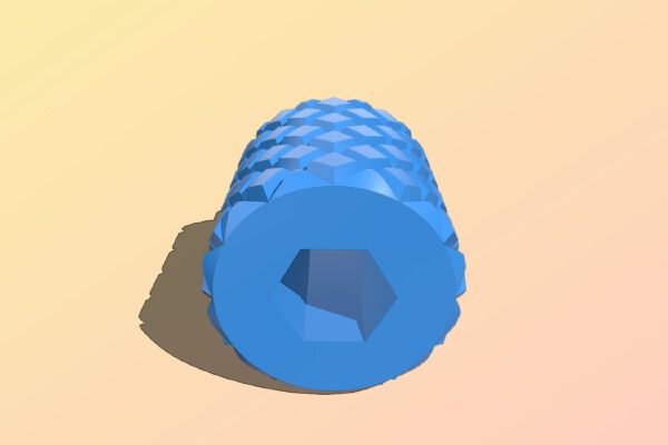 M5 knurled Knob | 3d print model