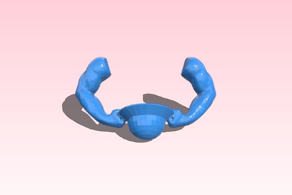 Beefy arms Krazy glue egg | 3d print model