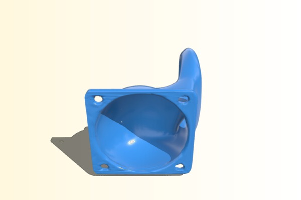 Adjusted Fan duct for FL Sun Kossel mini delta printer | 3d print model