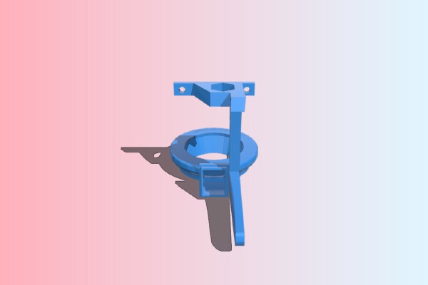 360 Compact i3v E3d v6 50mm blower cooling fan mount | 3d print model