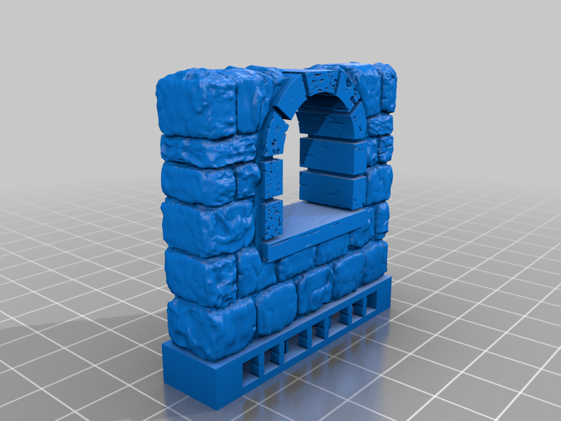 OpenForge 2.0 Dungeon Stone Separate Wall Windows