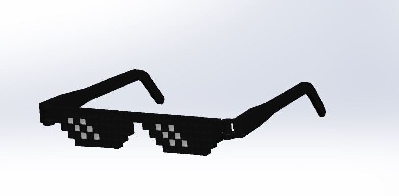 Deal With it Folding Glasses | 3d print model