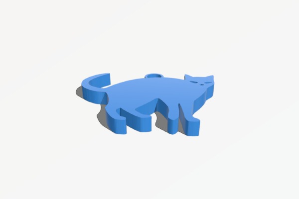 Cat charm | 3d print model