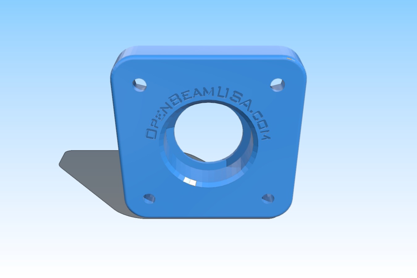 OpenBeam 608 bearing to NEMA 17 mount adapter