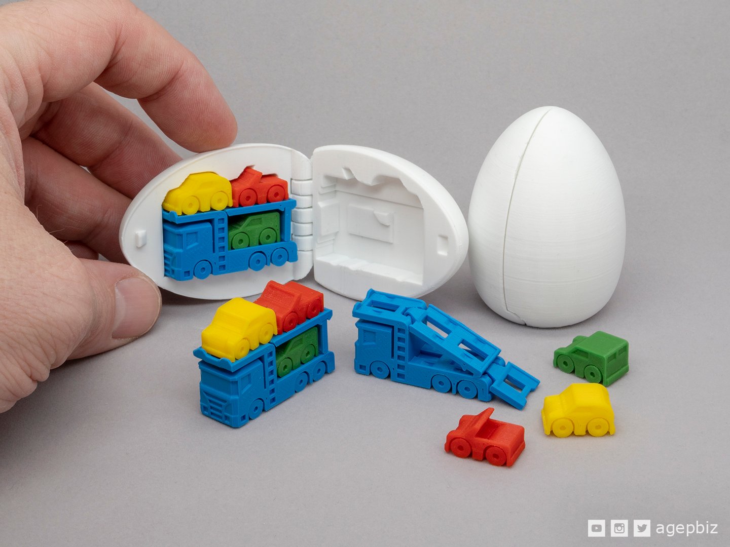 Tiny Car Carrier in egg