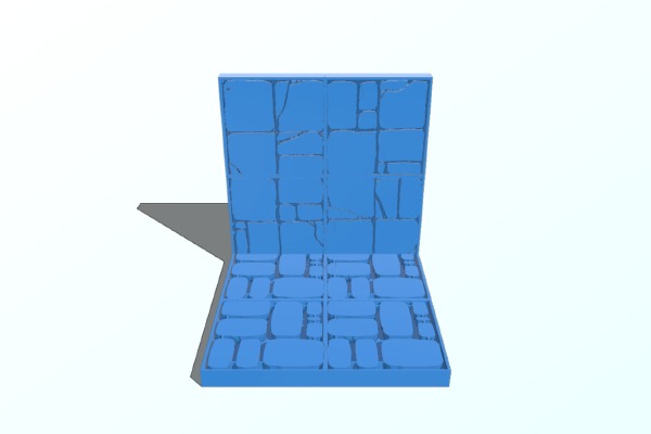 Dungeon Tiles - Cobblestone Floor | 3d print model