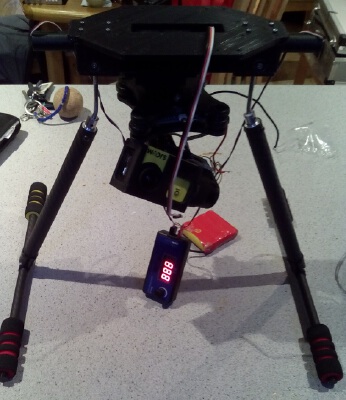Retractable landing gear and 3 axis gimbal for hexcopter_quadcopter with SJ4000 cam | 3d print model