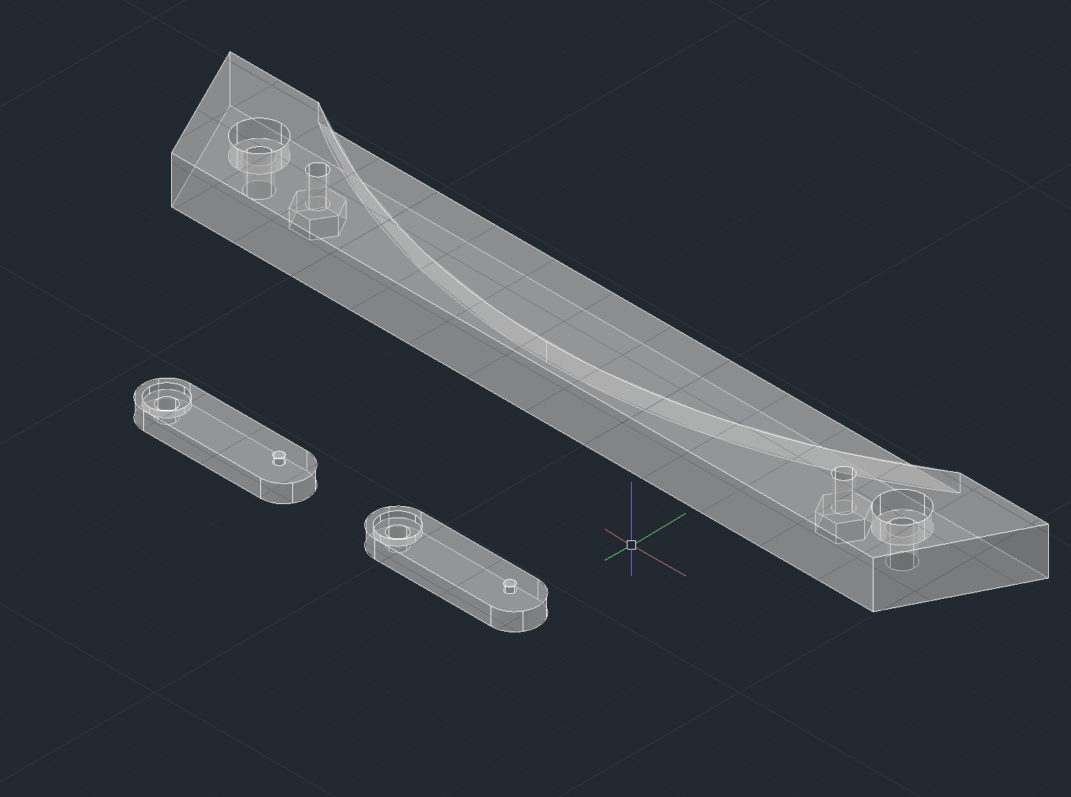 Kossel Glass Bed Holder (R205mm, T3.0mm)