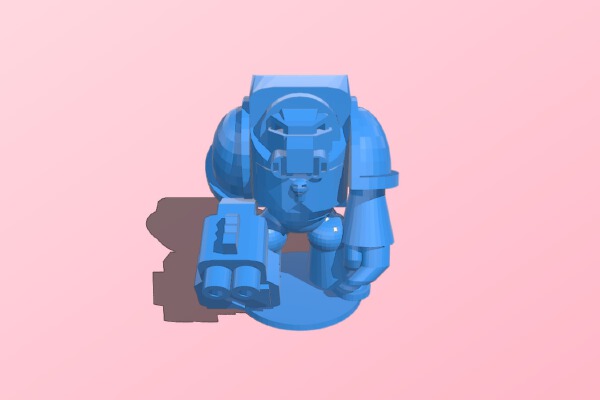 15mm Scale Terminator Marine | 3d print model
