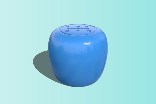 Gear knob Fiat Panda 2th series (2003-2013) - Pomello Cambio Fiat Panda | 3d print model