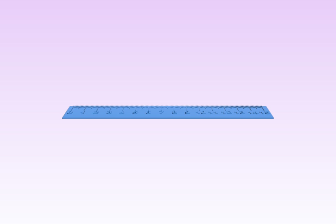 Simple ruler Files to download and to 3D print for free 3DPEA