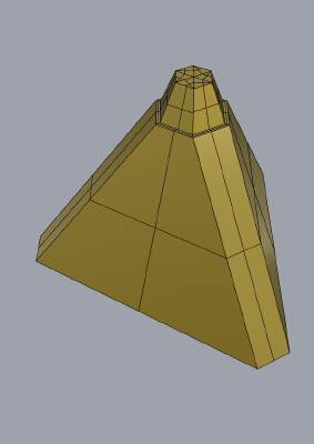  Sand volcano castle tetrahedral modular | 3d print model