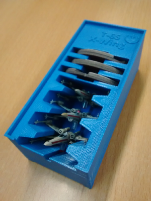 T-65 X-Wing x2 and x3 Holder (X-Wing Miniatures) for Stanley organizer | 3d print model