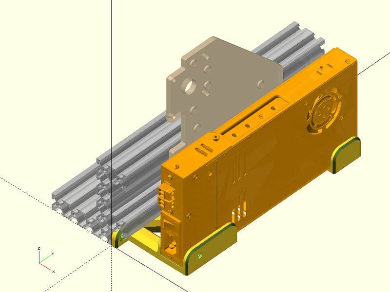 V-Slot Brackets for Meanwell 24v PS With or Without PowerCase